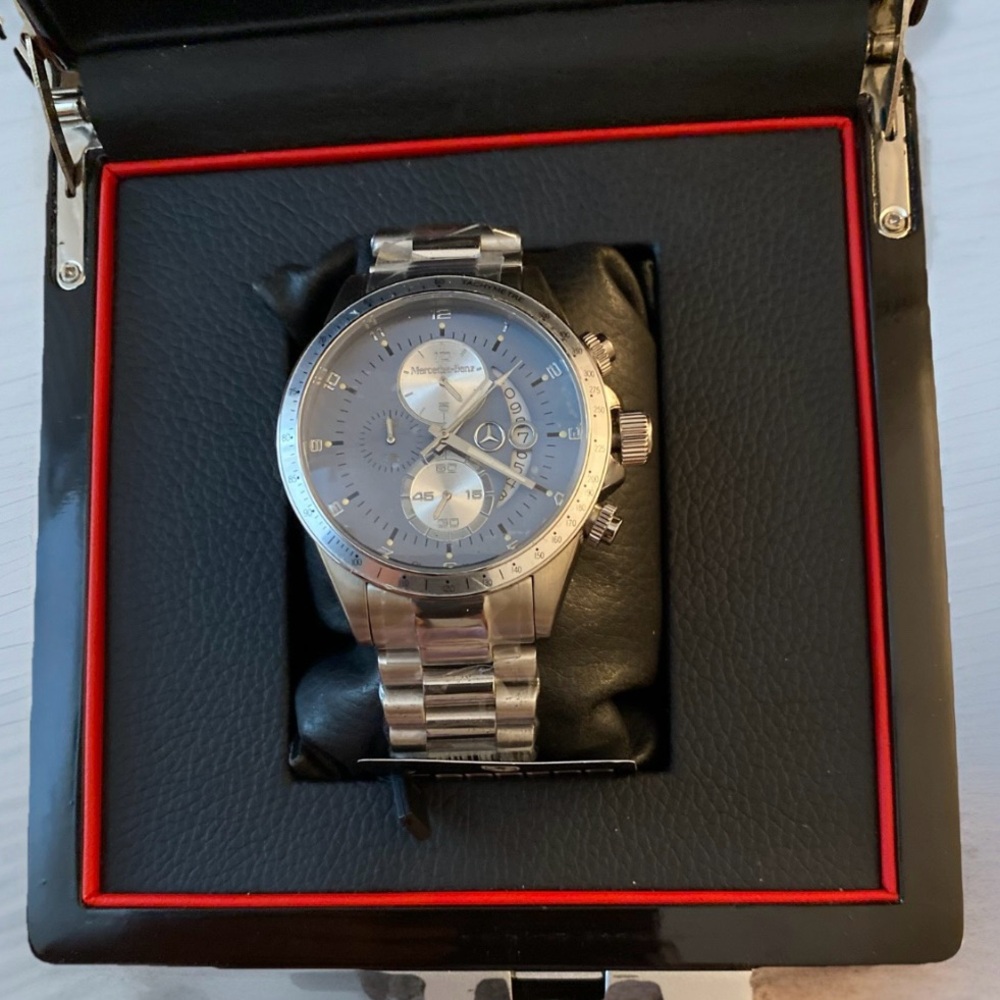 Mercedes-Benz Carrero Chronograph RARE Watch Ronda Limited Ed Stainless Steel NW